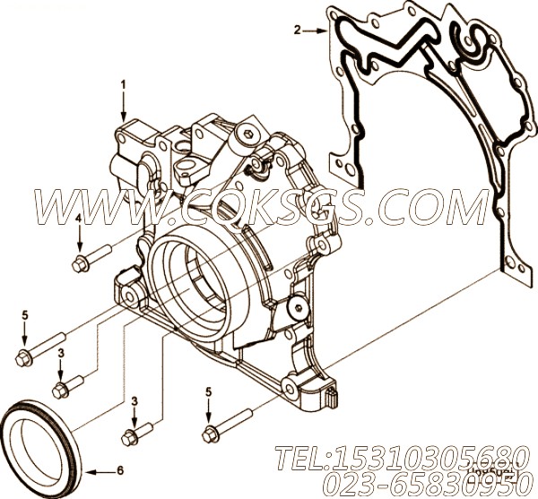 【机油泵】康明斯CUMMINS柴油机的2830913 机油泵