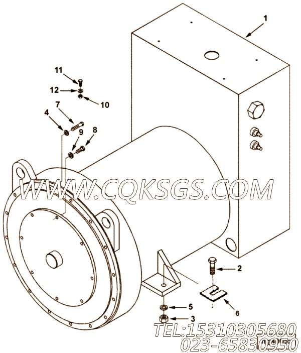 【六角头螺栓】康明斯CUMMINS柴油机的70207 六角头螺栓