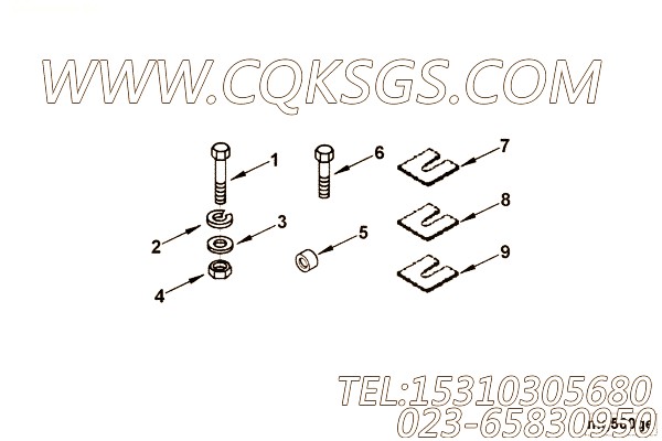 【六角头螺栓】康明斯CUMMINS柴油机的138220 六角头螺栓