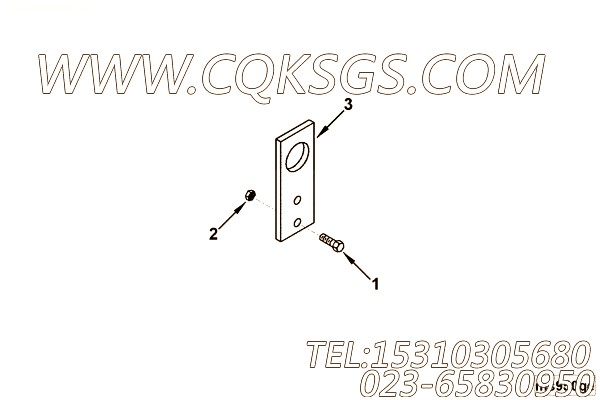 【电缆支架】康明斯CUMMINS柴油机的3866494 电缆支架