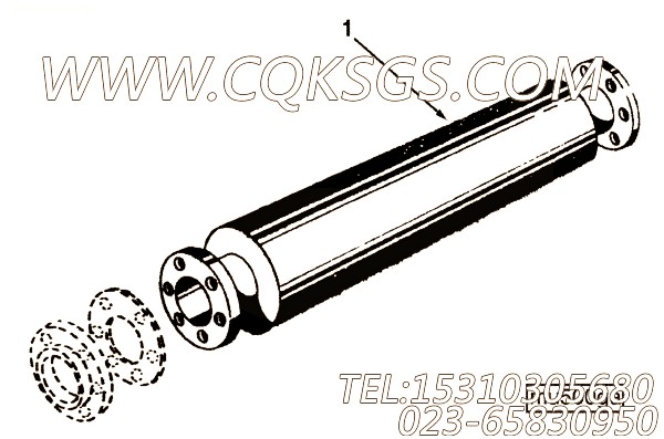 【排气消声器】康明斯CUMMINS柴油机的113852 排气消声器