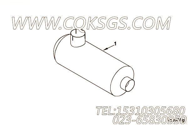 【C3971045】消声器 用在康明斯发动机