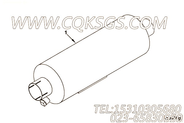 【消声器】康明斯CUMMINS柴油机的2867993 消声器