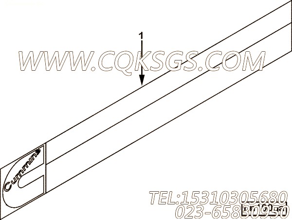 【名牌】康明斯CUMMINS柴油机的3680897 名牌