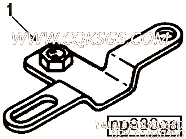 【噪音面板支架】康明斯CUMMINS柴油机的3921799 噪音面板支架