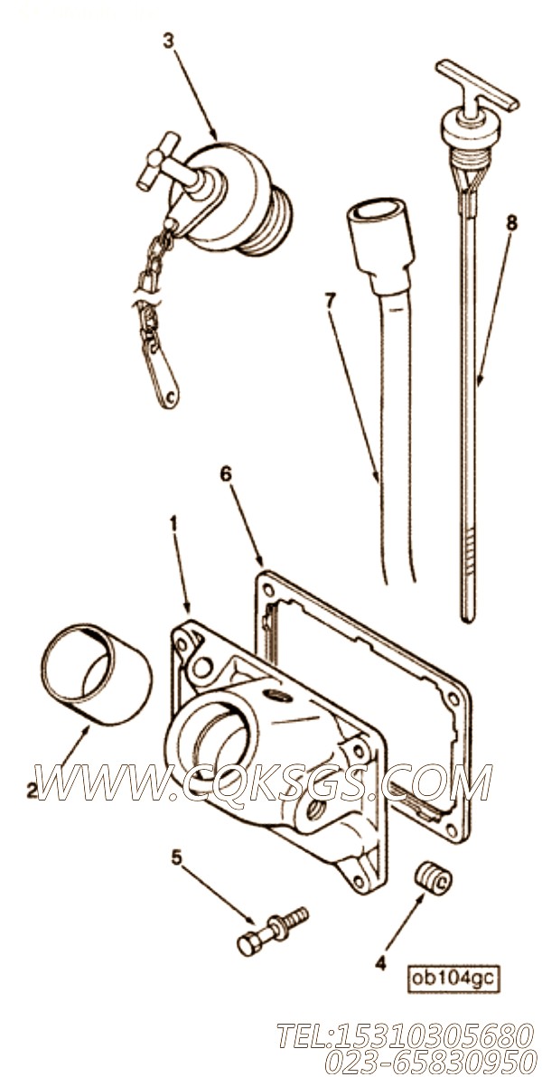 【套件和组件】康明斯CUMMINS柴油机的3038059 套件和组件