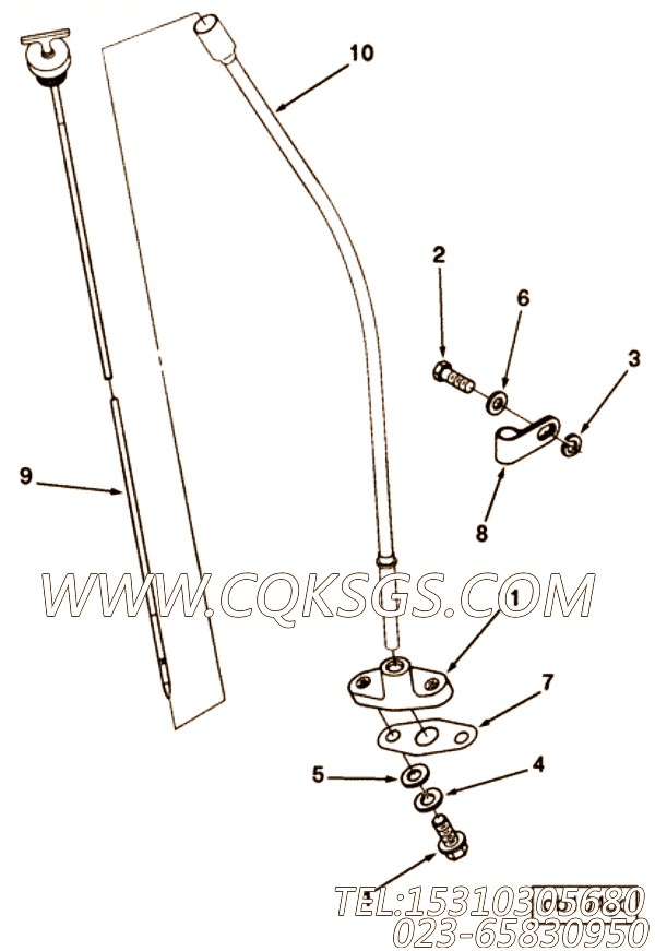Gasket, Oil Gauge Bracket