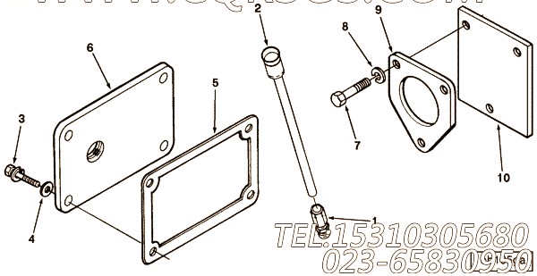 【手孔盖】康明斯CUMMINS柴油机的3251620 手孔盖