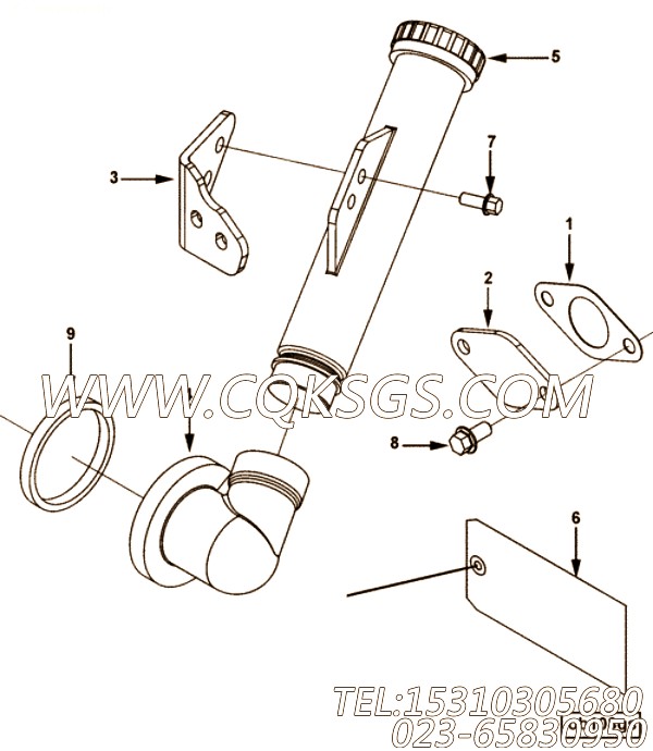 【填充管】康明斯CUMMINS柴油机的3684416 填充管
