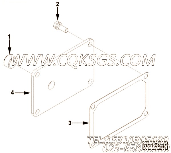 【手孔盖】康明斯CUMMINS柴油机的4914598 手孔盖