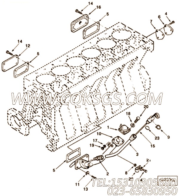 【油尺】康明斯CUMMINS柴油机的3253487 油尺