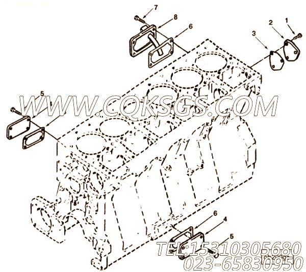 【手孔盖】康明斯CUMMINS柴油机的3252487 手孔盖