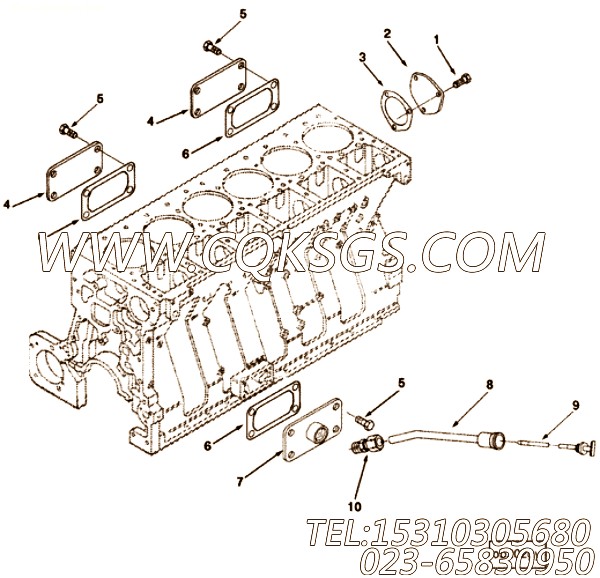 【油尺】康明斯CUMMINS柴油机的3253566 油尺