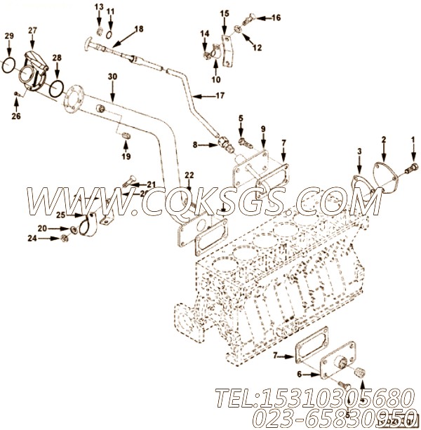 【套件和组件】康明斯CUMMINS柴油机的3892299 套件和组件