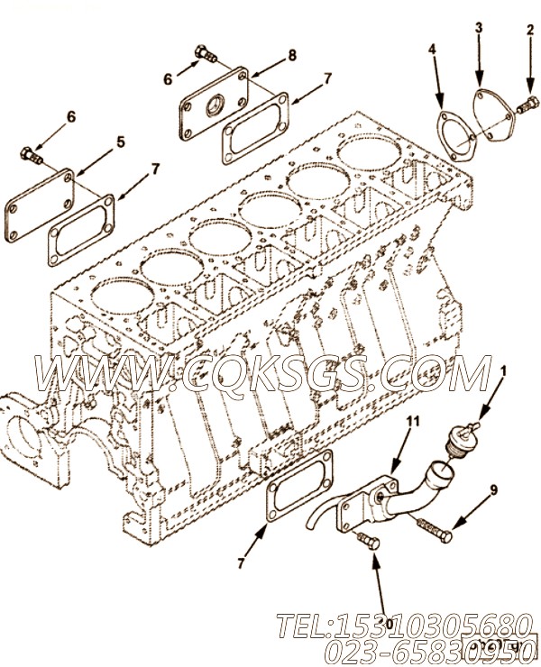 【手孔盖】康明斯CUMMINS柴油机的4003264 手孔盖