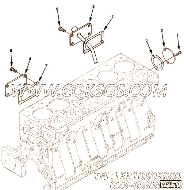 【手孔盖】康明斯CUMMINS柴油机的4082605 手孔盖