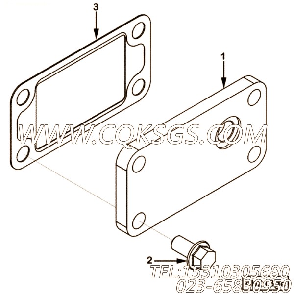 【手孔盖】康明斯CUMMINS柴油机的3106057 手孔盖