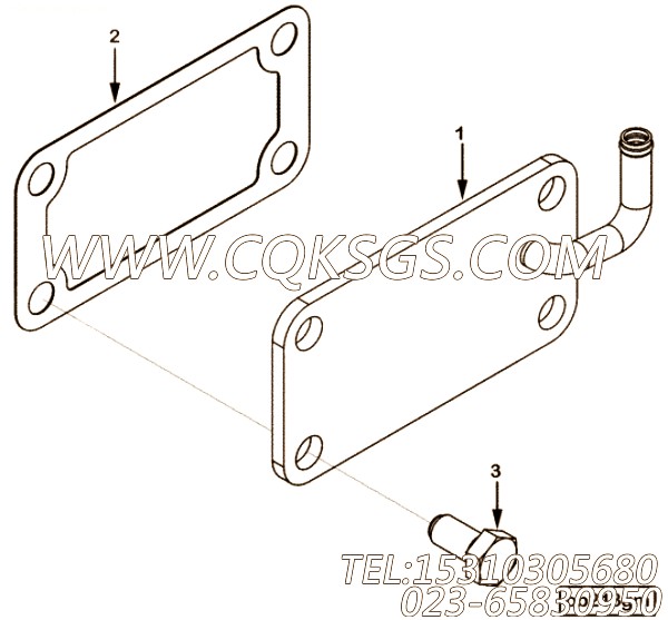 【机油引流管】康明斯CUMMINS柴油机的2862064 机油引流管