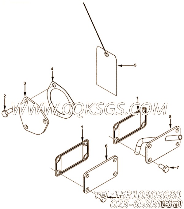 【手孔盖】康明斯CUMMINS柴油机的4973906 手孔盖