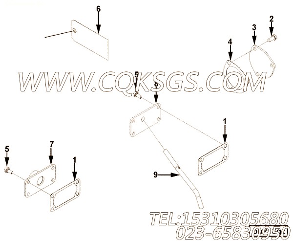 【手孔盖】康明斯CUMMINS柴油机的4973907 手孔盖