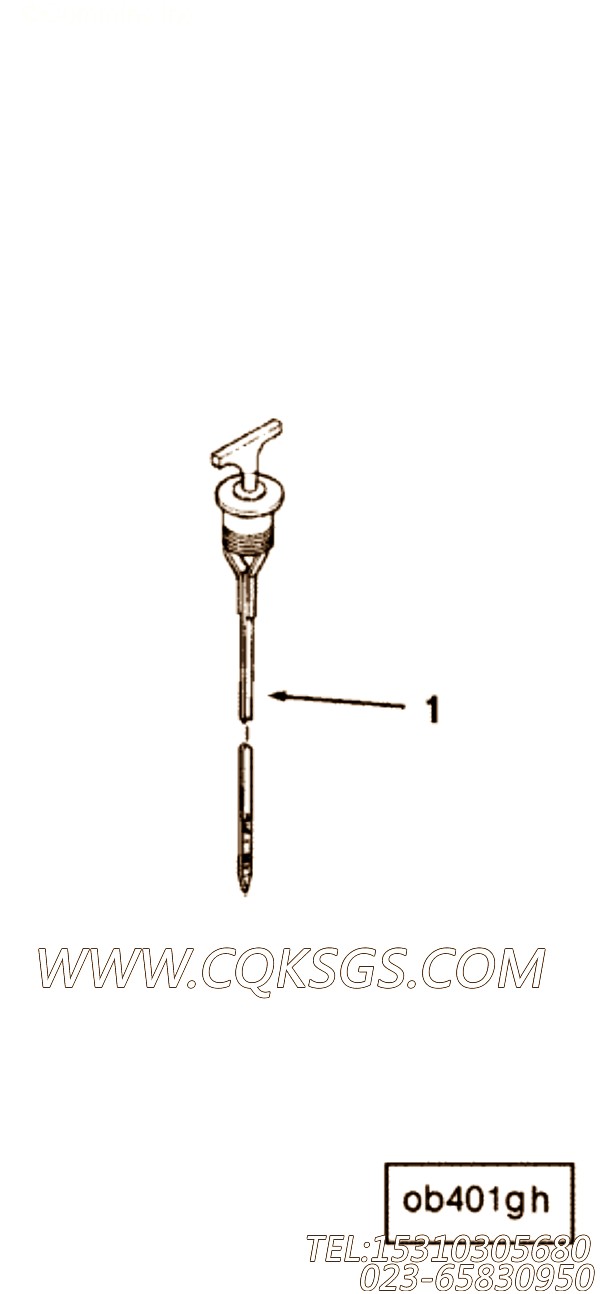 【油尺】康明斯CUMMINS柴油机的3201383 油尺