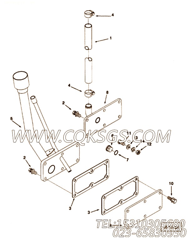【手孔盖】康明斯CUMMINS柴油机的3043238 手孔盖