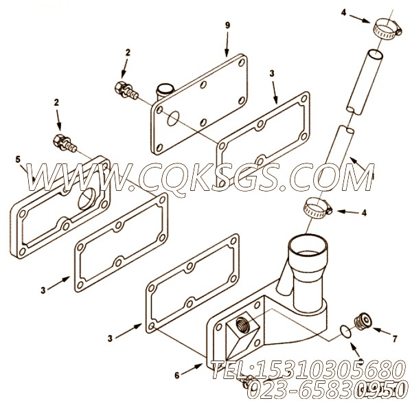 Bracket, Oil Tube