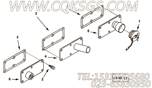 【手孔盖】康明斯CUMMINS柴油机的3402085 手孔盖