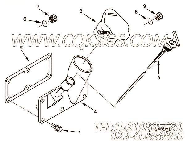 【手孔盖】康明斯CUMMINS柴油机的3286411 手孔盖