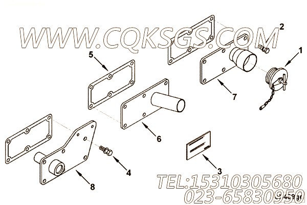 【手孔盖】康明斯CUMMINS柴油机的4922521 手孔盖