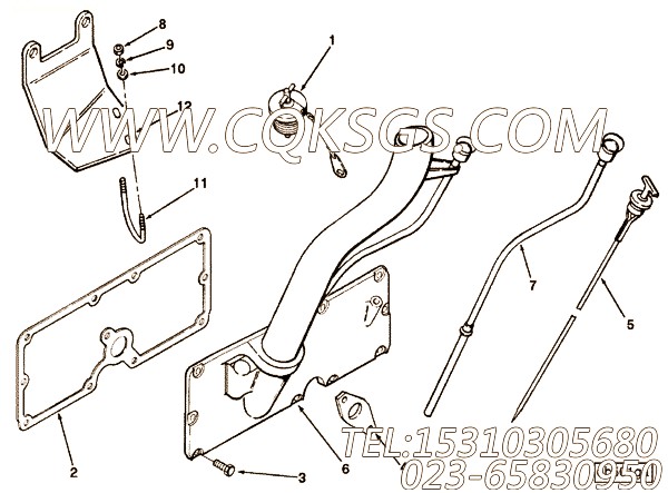 【管支撑】康明斯CUMMINS柴油机的3042887 管支撑