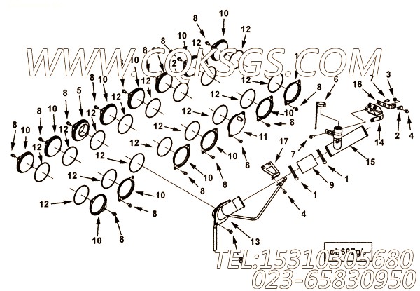 【手孔盖】康明斯CUMMINS柴油机的4100633 手孔盖