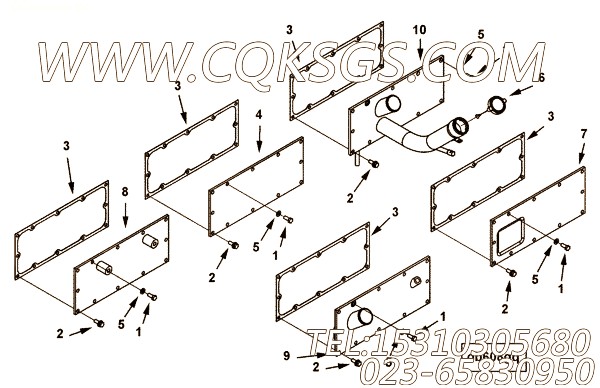 【手孔盖】康明斯CUMMINS柴油机的4927405 手孔盖