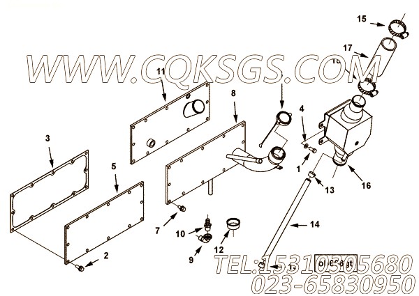 【防护罩】康明斯CUMMINS柴油机的3074408 防护罩