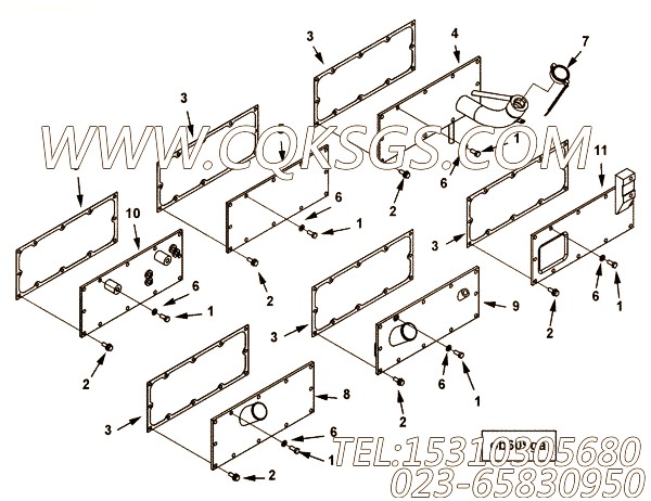 【手孔盖】康明斯CUMMINS柴油机的3642233 手孔盖