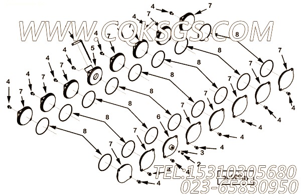 【手孔盖】康明斯CUMMINS柴油机的4015982 手孔盖