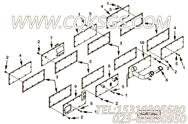 【手孔盖】康明斯CUMMINS柴油机的3642236 手孔盖