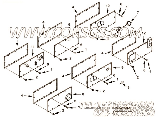 【手孔盖】康明斯CUMMINS柴油机的4928126 手孔盖