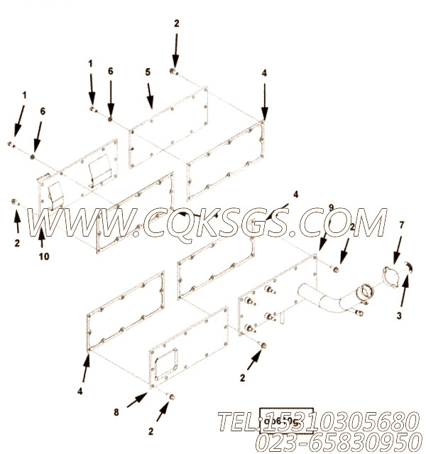 【手孔盖】康明斯CUMMINS柴油机的3642476 手孔盖