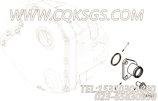 【缸体盖】康明斯CUMMINS柴油机的4891508 缸体盖