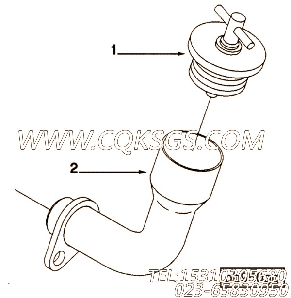 【加油管】康明斯CUMMINS柴油机的3926997 加油管