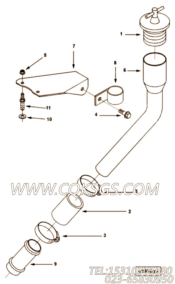 Bracket, Oil Tube