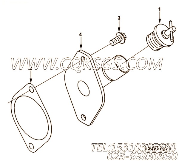 【加油管】康明斯CUMMINS柴油机的3936341 加油管