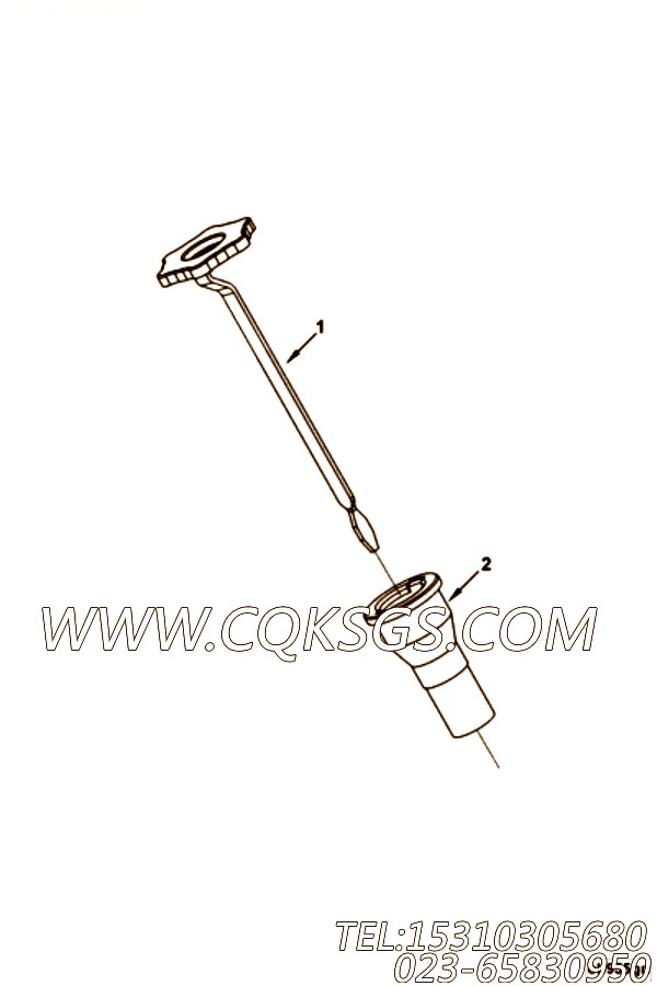 【油尺】康明斯CUMMINS柴油机的3287281 油尺