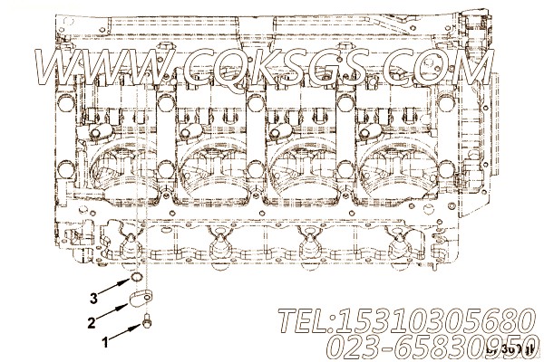 【活塞冷却插件】康明斯CUMMINS柴油机的4969367 活塞冷却插件