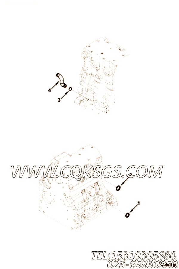 【加油管】康明斯CUMMINS柴油机的3975616 加油管