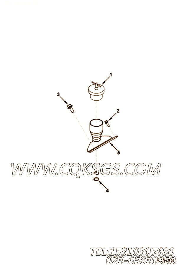 【加油管】康明斯CUMMINS柴油机的3971506 加油管