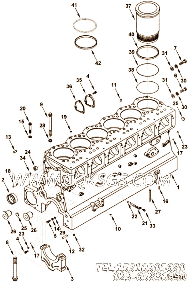 175830碗形塞,用于康明斯KTA19-C450柴油机基础件组,【钻机】配件