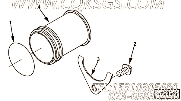【Tube, Water Transfer】康明斯CUMMINS柴油机的4020009 Tube, Water Transfer