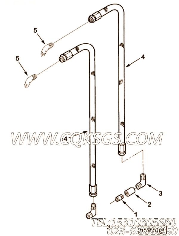 【管接头】康明斯CUMMINS柴油机的S 949 管接头